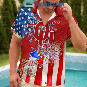 Oklahoma Sooners Celebrating Happy 4th Of July Hawaiian Shirts