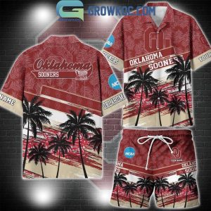 Oklahoma Sooners Coconut Tree Summer Lover Personalized Hawaiian Shirt