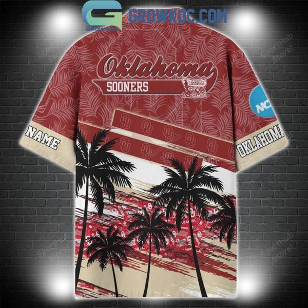 Oklahoma Sooners Coconut Tree Summer Lover Personalized Hawaiian Shirt