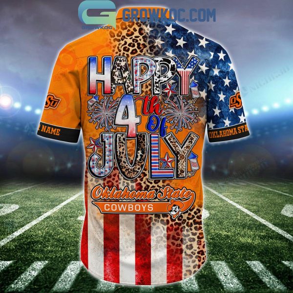 Oklahoma State Cowboys Celebrating Happy 4th Of July Hawaiian Shirts