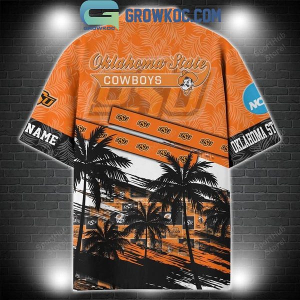 Oklahoma State Cowboys Coconut Tree Summer Lover Personalized Hawaiian Shirt