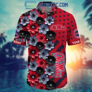 Ole Miss Rebels Summer Flower Love Fan Personalized Hawaiian Shirt
