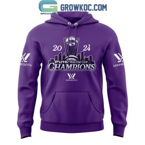 PWHL Minnesota 2024 Champions Walter Cup Purple Version Hoodie Shirt