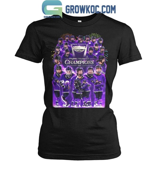 PWHL Minnesota Walter Cup Champions 2024 Fan T-Shirt