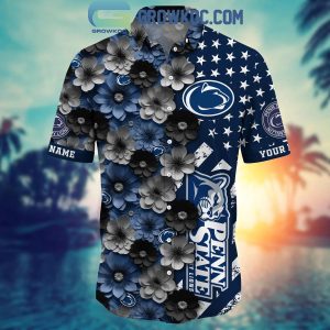 Penn State Nittany Lions Summer Flower Love Fan Personalized Hawaiian Shirt