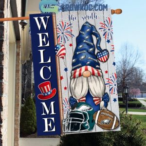 Philadelphia Eagles Football Welcome 4th Of July Personalized House Garden Flag