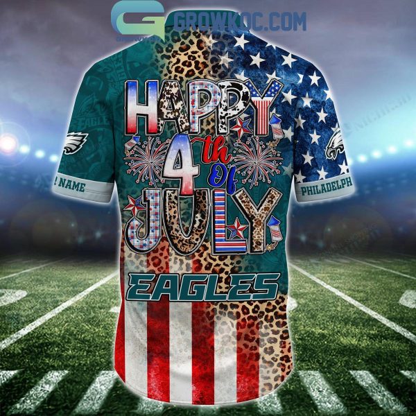 Philadelphia Eagles Patriot Fan Happy 4th Of July Hawaiian Shirts