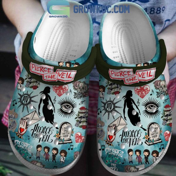 Pierce The Veil Take me With Here The Graveyard Crocs Clogs