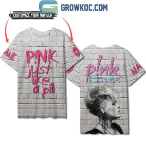Pink Just Like A Pill Hoodie Shirt Grey Version
