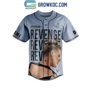 Pink Revenge Chased Down All My Demons Personalized Baseball Jersey