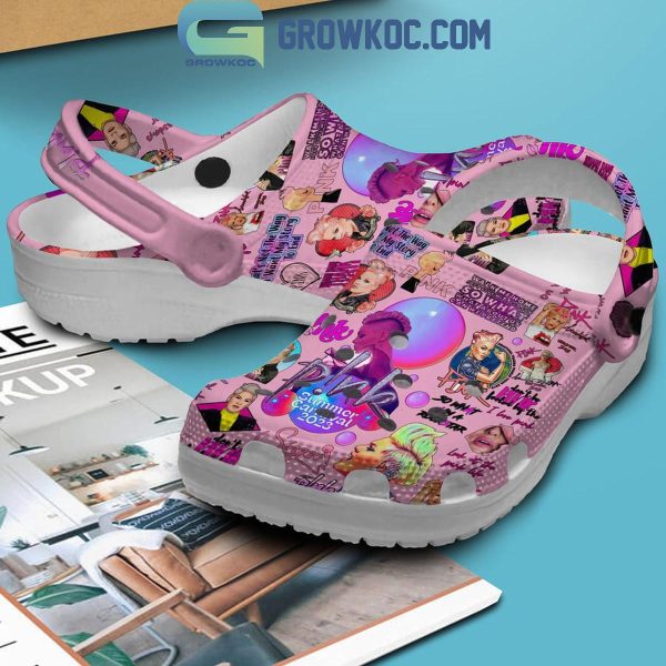 Pink So What I’m A Rockstar Pink Design Crocs Clogs