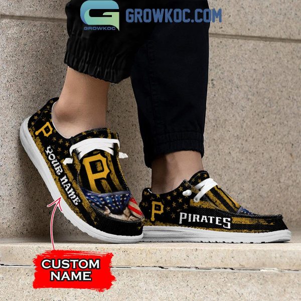 Pittsburgh Pirates American Proud Personalized Hey Dude Shoes