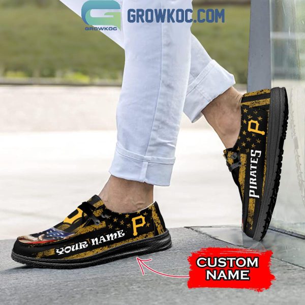 Pittsburgh Pirates American Proud Personalized Hey Dude Shoes