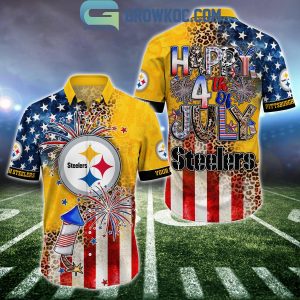 Pittsburgh Steelers Patriot Fan Happy 4th Of July Hawaiian Shirts