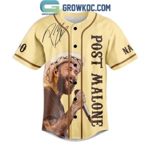 Post Malone Poets I Had Some Help Personalized Baseball Jersey