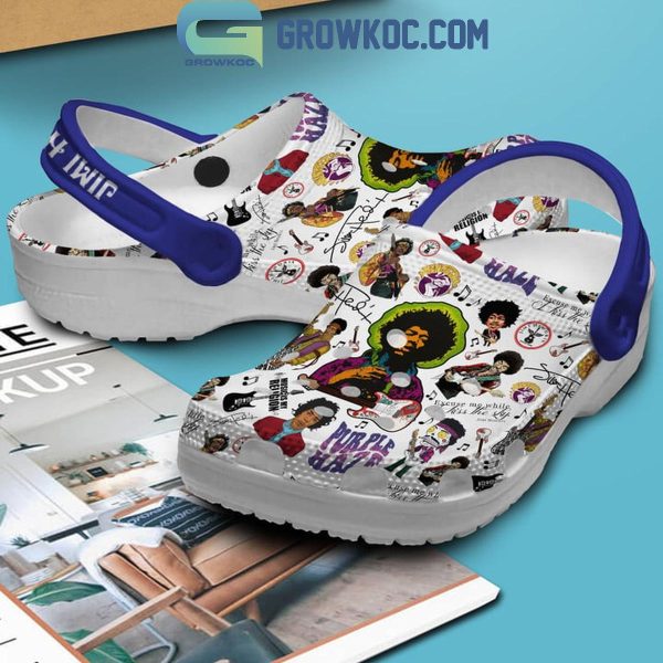 Purple Haze Jimi Hendrix Fan Love Crocs Clogs