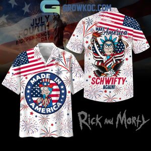Rick And Morty Make America Schwifty Again Hawaiian Shirts