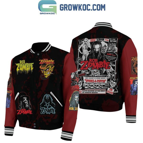 Rob Zombie New Concert Spooks-A-Poppin Baseball Jacket