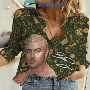 Sam Smith Green Version I’m Not The Only One Summer Casual Shirts
