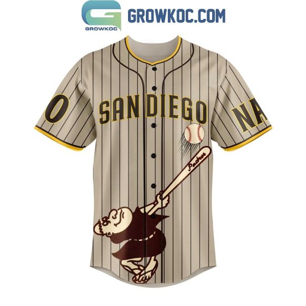 San Diego Pardes Bring Back The Brown Personalized Baseball Jersey
