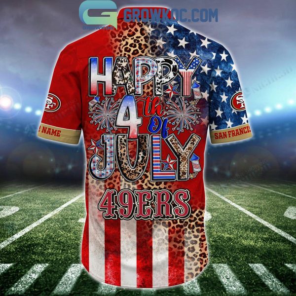 San Francisco 49ers Patriot Fan Happy 4th Of July Hawaiian Shirts