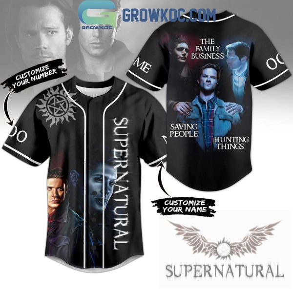 Saving People Hunting Things Supernatural Personalized Baseball Jersey