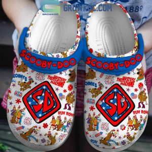 Scooby Doo America Independence Day Firworl Crocs Clogs