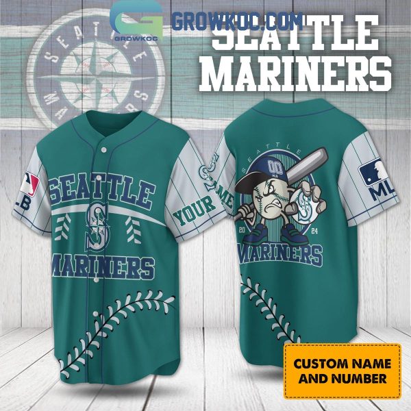 Seatle Mariners 2024 Baseball Fan Love Personalized Baseball Jersey
