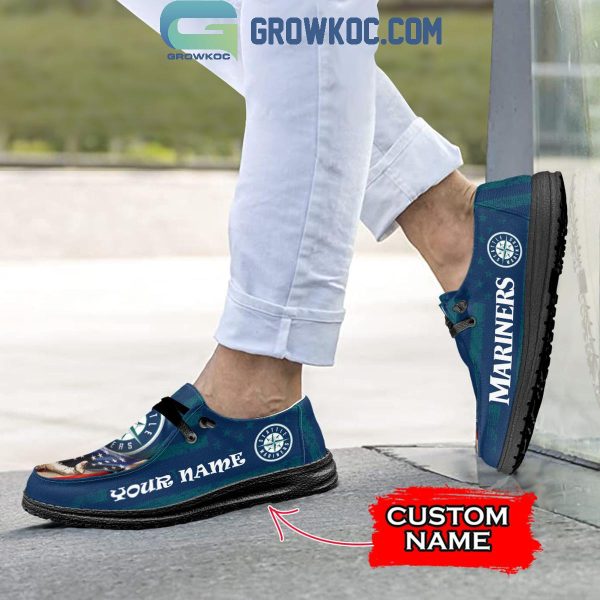 Seattle Mariners American Proud Personalized Hey Dude Shoes
