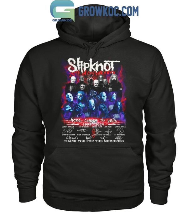 Slipknot Here Come The Pain 25th Anniversary T-Shirt