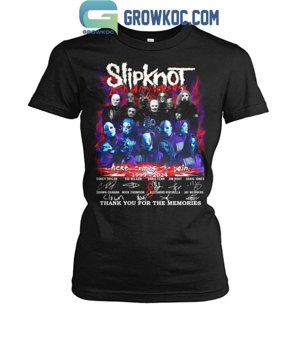 Slipknot Here Come The Pain 25th Anniversary T-Shirt