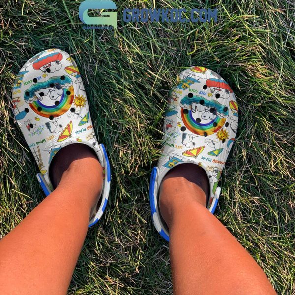 Snoopy Keep Cool Happy Summer Personalized Crocs Clogs