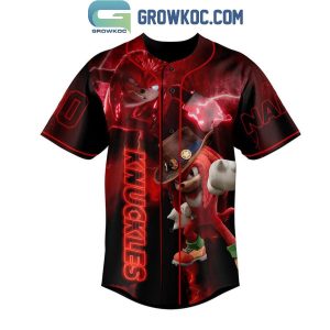 Sonic The Hedgehog Knuckles I Make Warriors Personalized Baseball Jersey