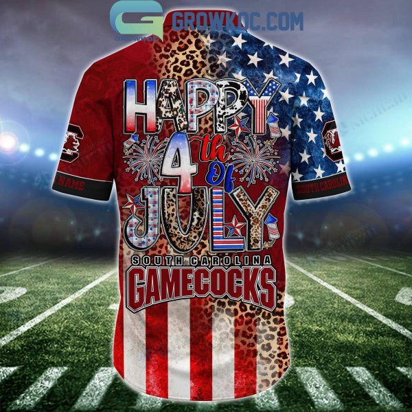 South Carolina Gamecocks Celebrating Happy 4th Of July Hawaiian Shirts