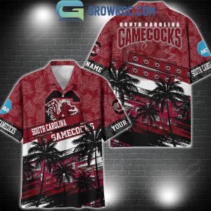 South Carolina Gamecocks Coconut Tree Summer Lover Personalized Hawaiian Shirt