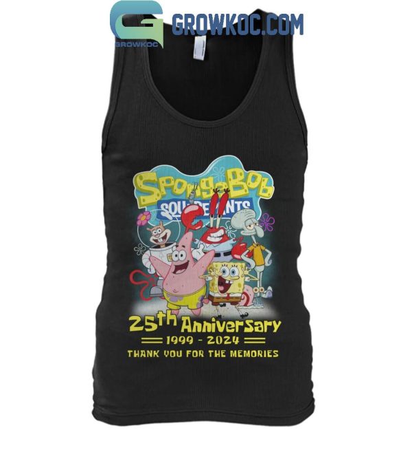 Spongebob Squarepants 25th Anniversary 1999-2024 Fan Memories T-Shirt