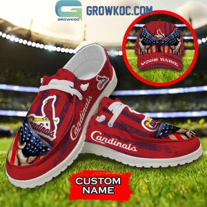 St Louis Cardinals American Proud Personalized Hey Dude Shoes