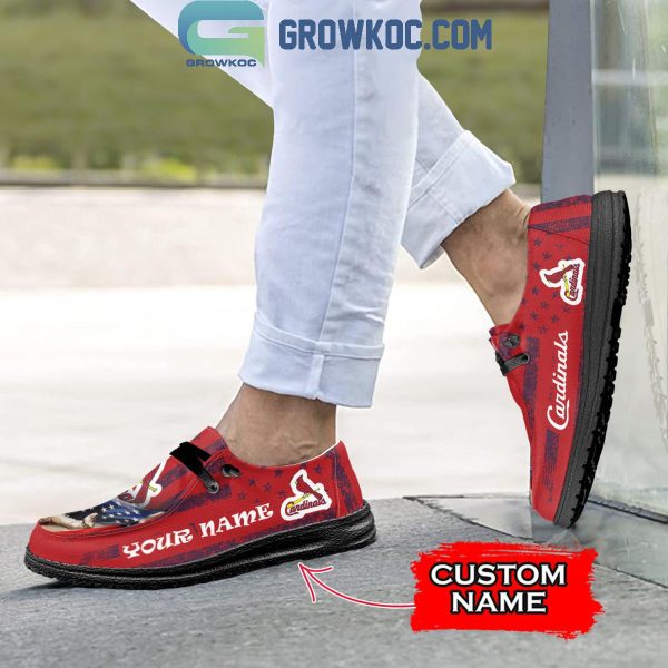 St Louis Cardinals American Proud Personalized Hey Dude Shoes