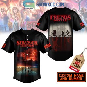 Stranger Things Friends Don’t Lie Personalized Baseball Jersey