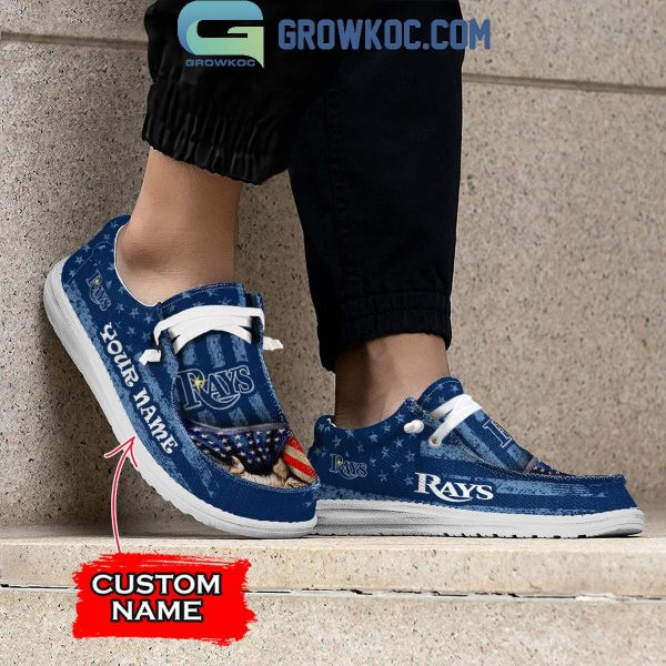 Tampa Bay Rays American Proud Personalized Hey Dude Shoes
