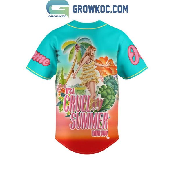 Taylor Swift It’s A Cruel Summer With You Personalized Baseball Jersey