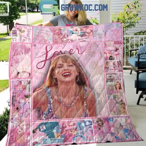 Taylor Swift Lover Era Fleece Blanket Quilt