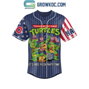 Teenage Mutant Ninja Turtles Save Pizza For Cowabunca Personalized Baseball Jersey