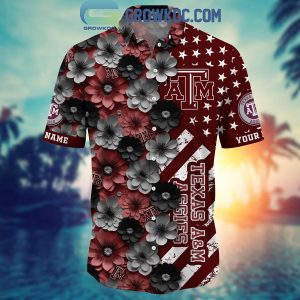Texas A&M Aggies Summer Flower Love Fan Personalized Hawaiian Shirt