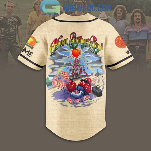 The Allman Brothers Band Midnight Rider Personalized Baseball Jersey