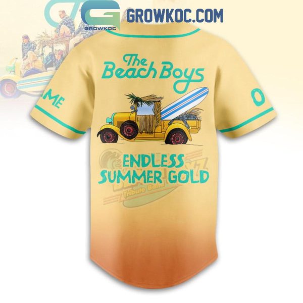 The Beach Boys Endless Summer Gold Personalized Baseball Jersey