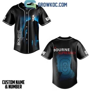 The Bourne Supremacy Matt Damon Personalized Baseball Jersey