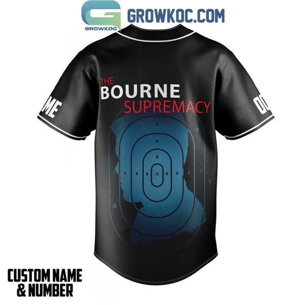 The Bourne Supremacy Matt Damon Personalized Baseball Jersey