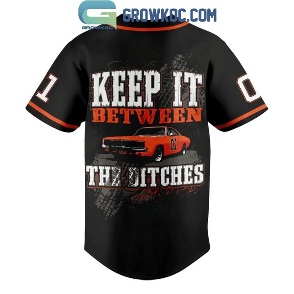 The Dukes Of Hazzard Keep It Between The Ditches Personalized Baseball Jersey
