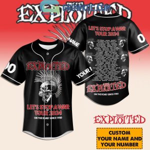 The Exploited Let’s Stop A War Tour 2024 Personalized Baseball Jersey